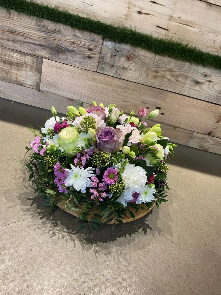 Coussin fleuri